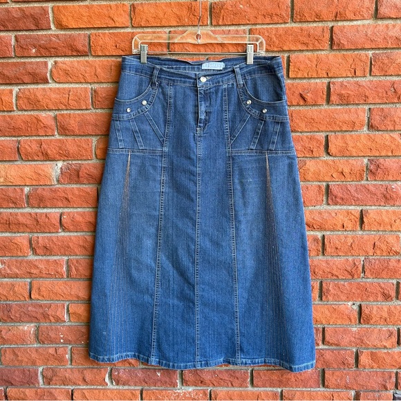Y2K denim maxi skirt - Picture 5 of 12